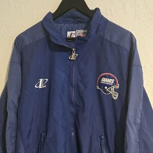 NFL New York Giants Football Team Pro Line Full Zip Vintage Jacket